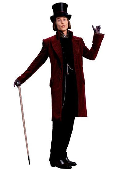 Jonny Depp as Willy Wonka